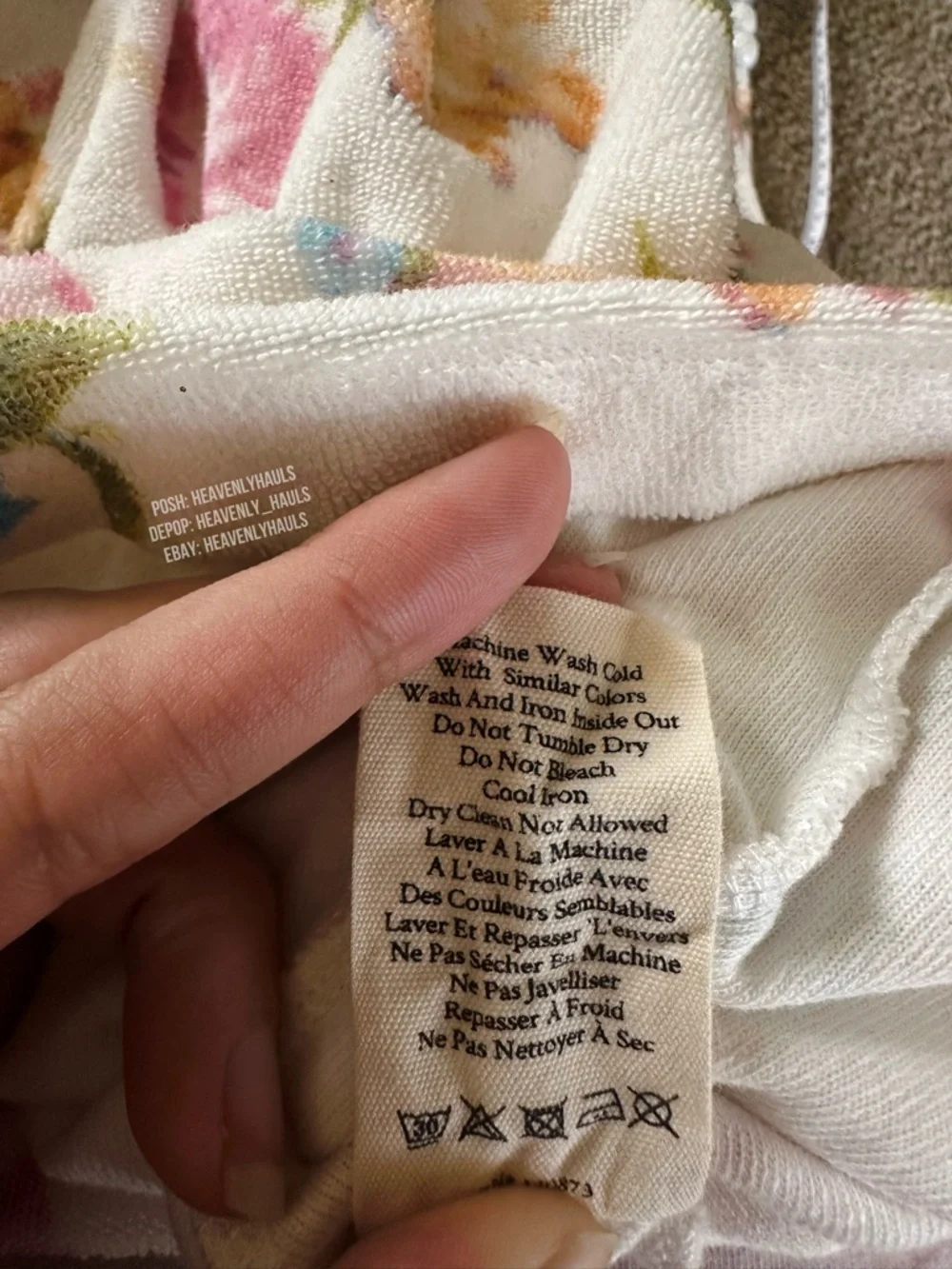 NWT LoveShackFancy Cottagecore Floral V-Neck Romper Playsuit with Pastel Blooms - Picture 7 of 9